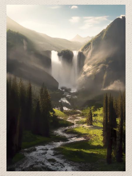 Wasserfall in der Natur
