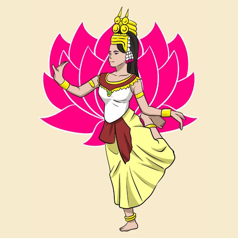 Cambodia Tradition Dance Khmer Apsara I Gift