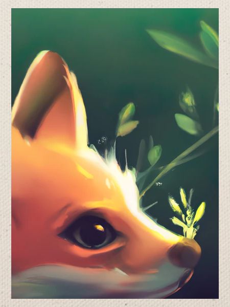 Niedliche Fuchs-Malerei
