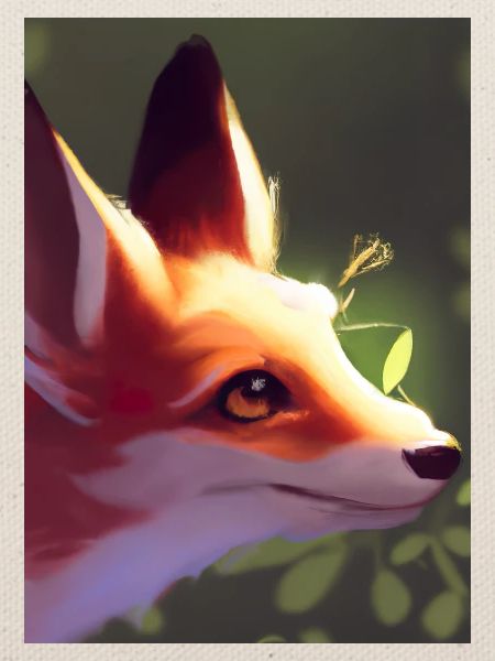 Niedliche Fuchs-Malerei