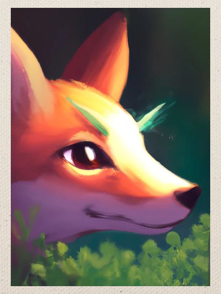 Niedliche Fuchs-Malerei