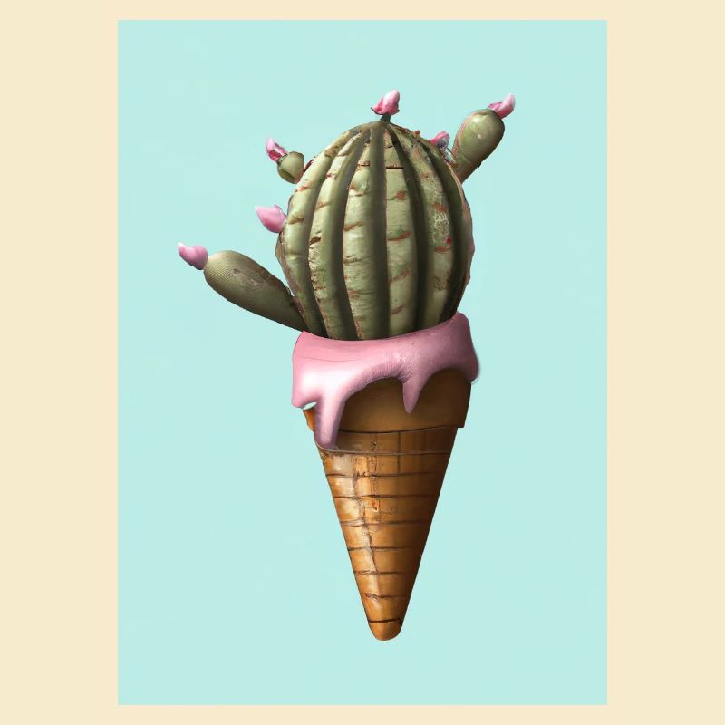 Kaktus-Eiscreme