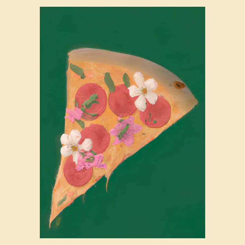 Blümchen-Pizza