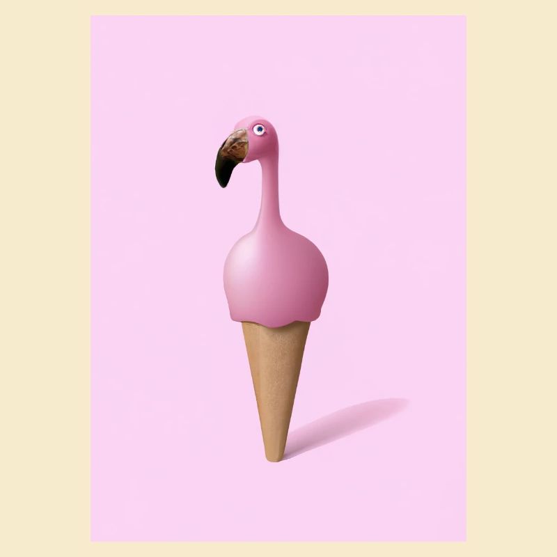 Flamingo-Eiscreme