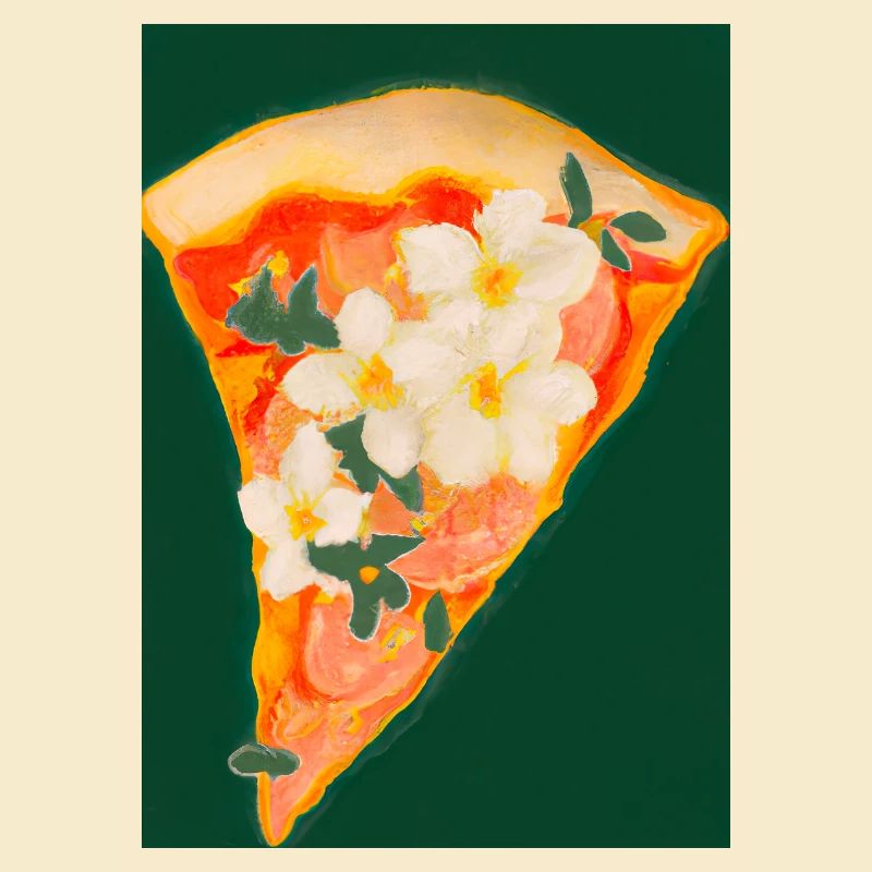 Blümchen-Pizza