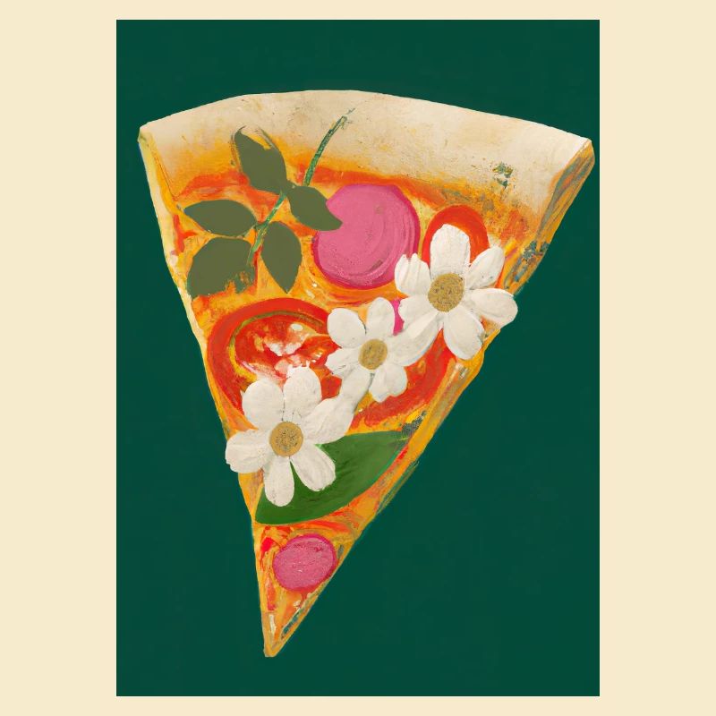 Blümchen-Pizza
