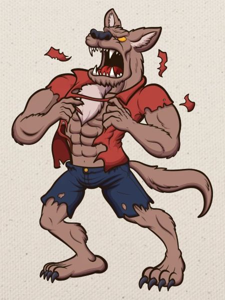 Heulender Werwolf