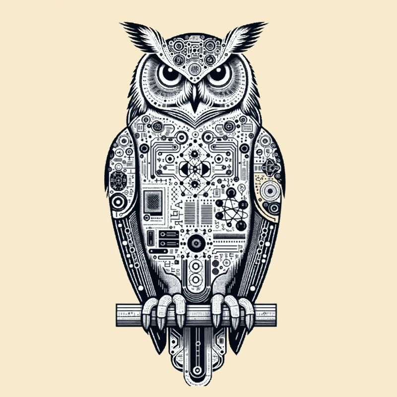 Uhu | Eule | Technischer UHU | Nachteule KI Eule