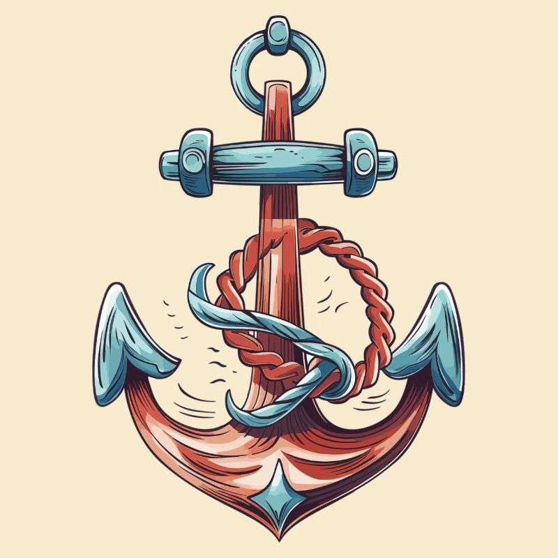 Schiff Anker für Shirts Hoodies oder Pullover