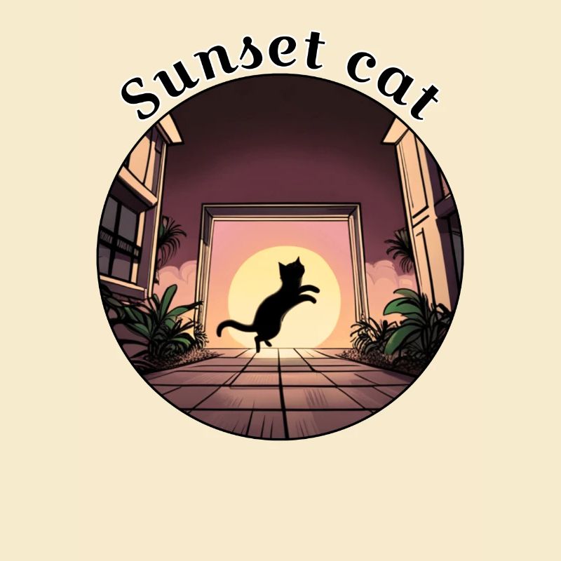 Sunset cat 1