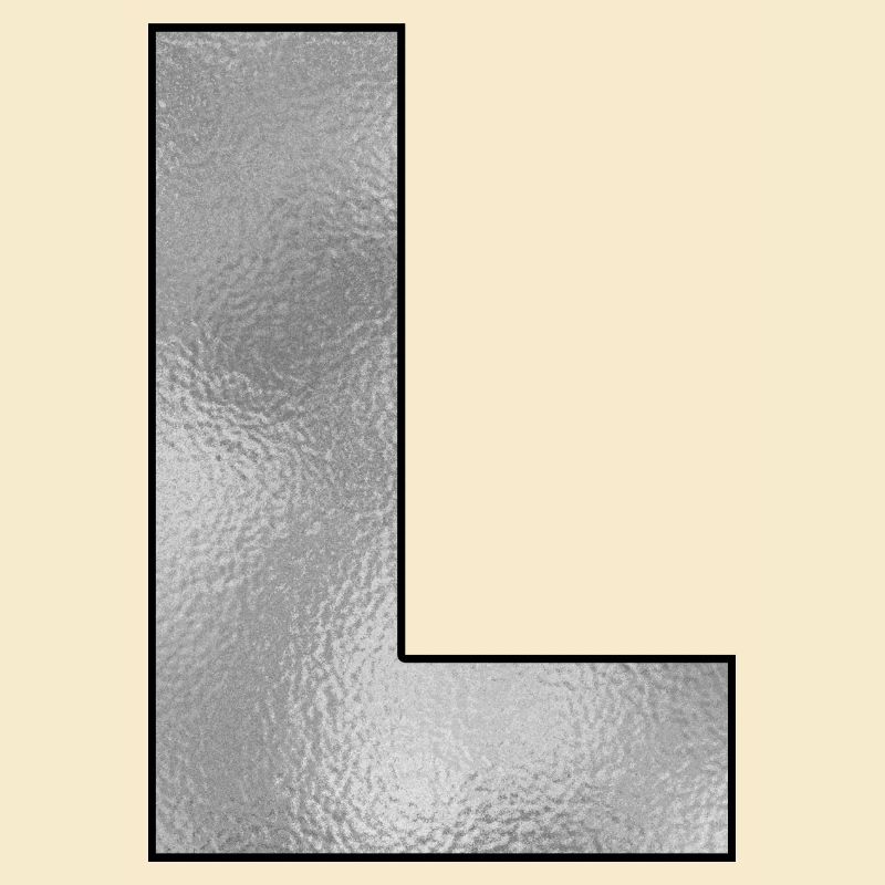 Buchstabe L Silber