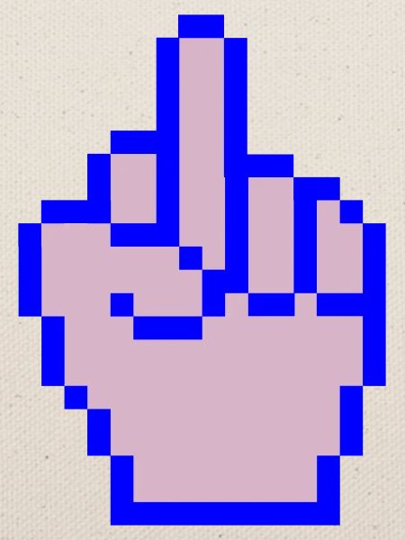 mittelfinger pixel