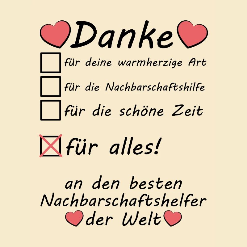 Nachbarschaftshelfer Nachbarschaftshilfe Danke