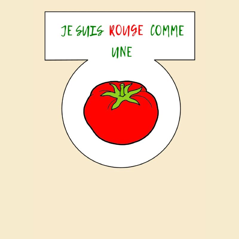 Rot wie eine Tomate