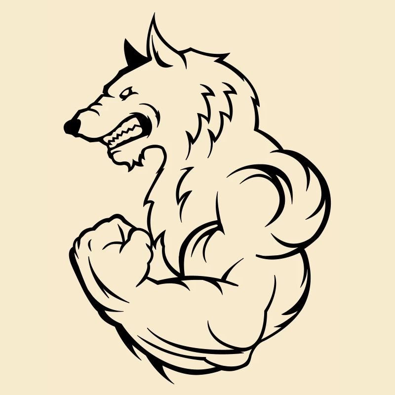 strong wolf