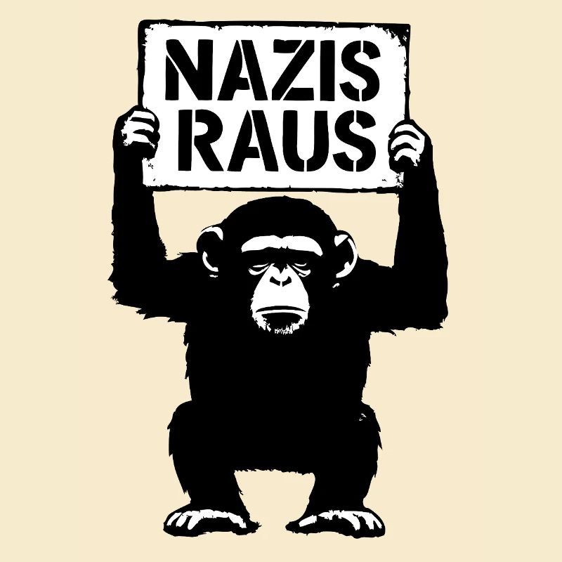 Grim monkey is against racism