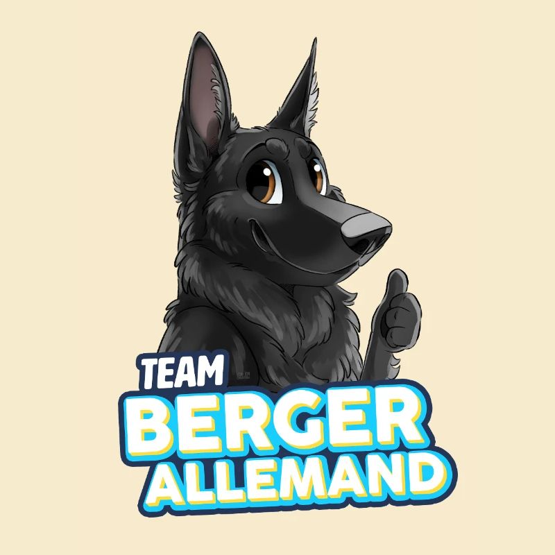 TEAM German Shepherd - Black
