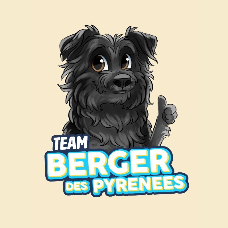 TEAM Pyrenean Shepherd Dog - Black