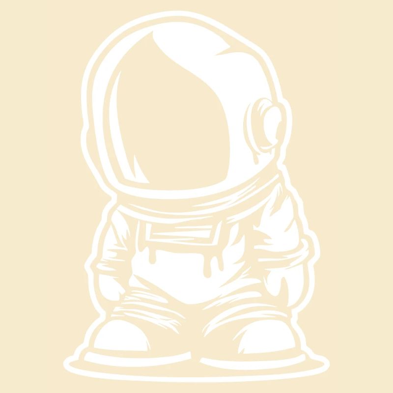 Astronaut-Design im Cartoon-Stil