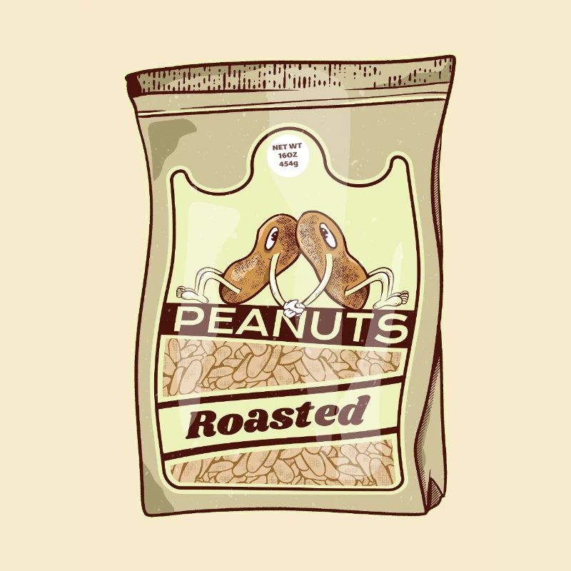 Pack rétro de cacahuètes grillées