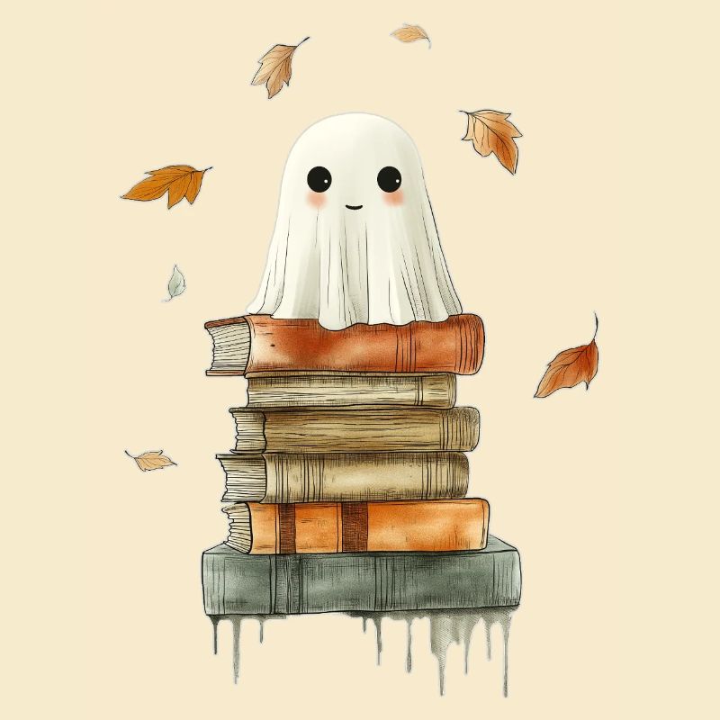 Geist mit Büchern