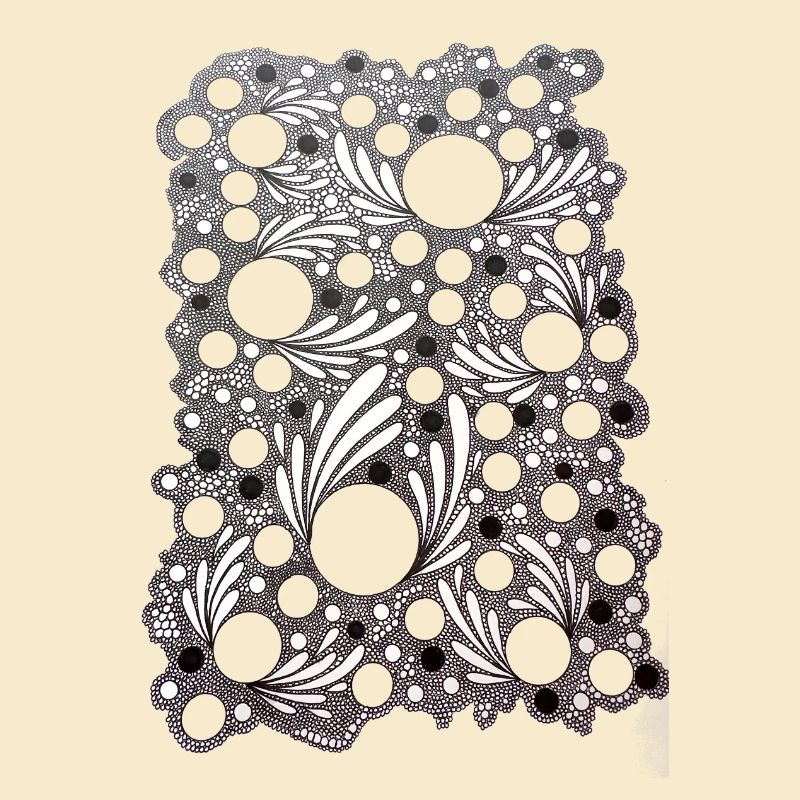 Blattblasen Lace Muster