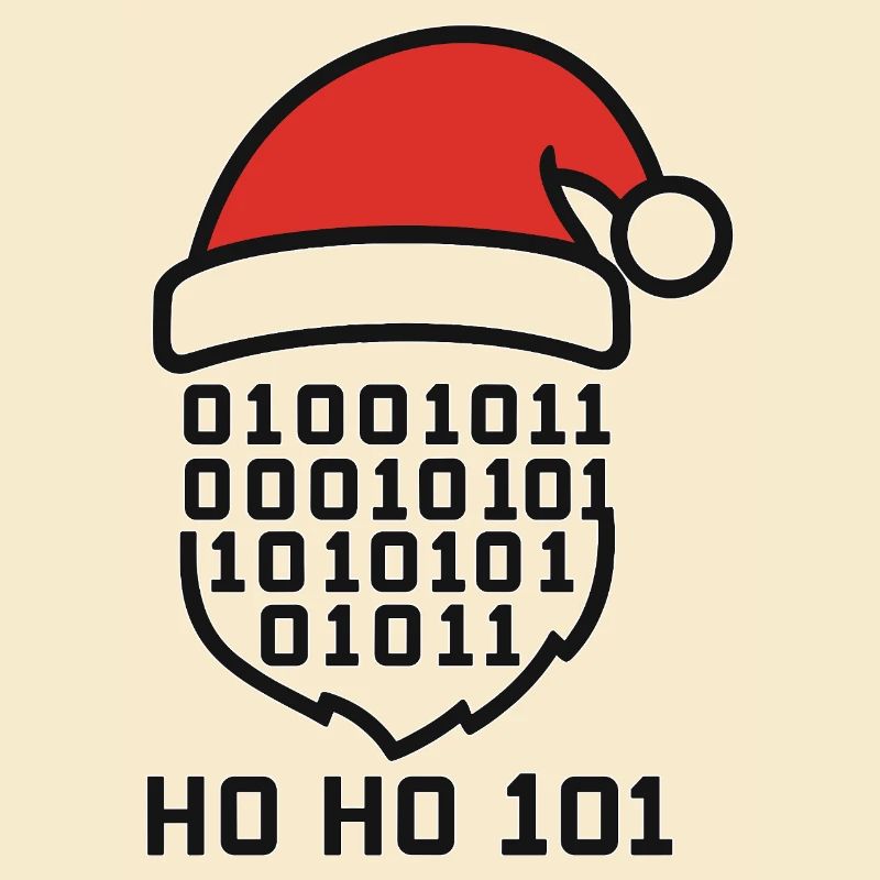 Weihnachtscode mit Santa Hut