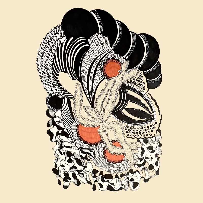 Ornamental Black & White Pattern