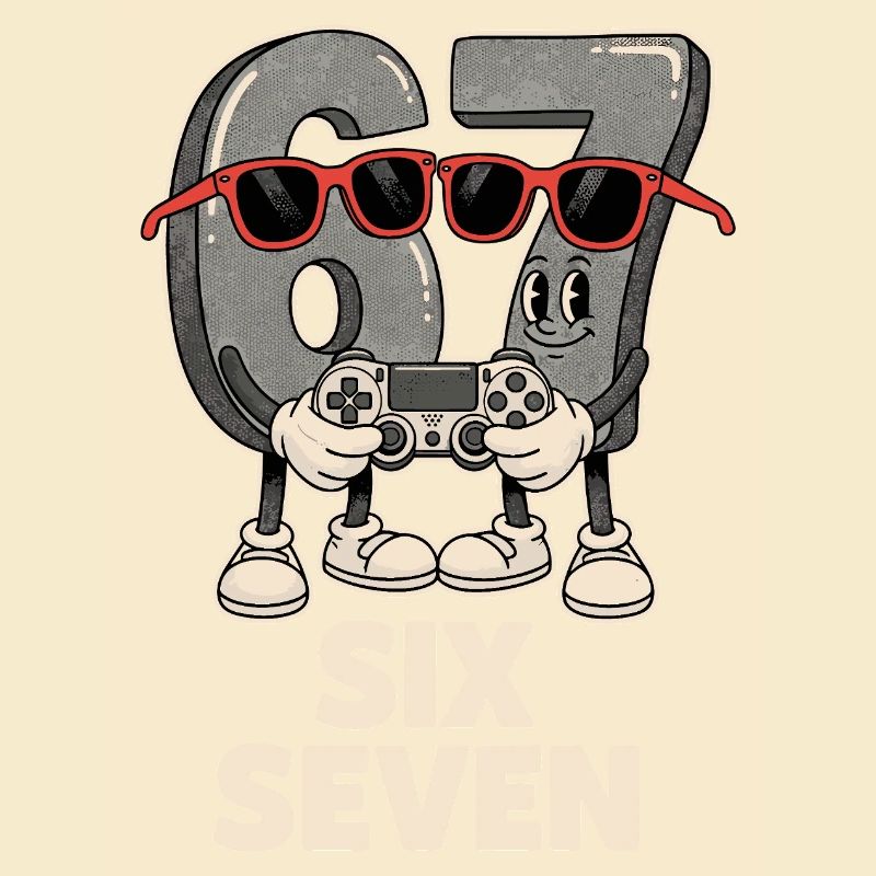 6 7 Six Sept Points d’Aura Meme Jeu Mignon