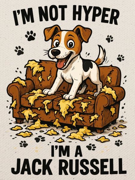 Jack Russell Terrier witzig hyperaktiv Geschenk