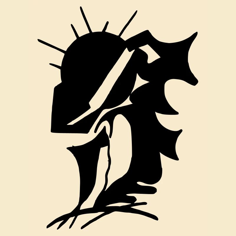 Schwarze Stille Minimaldesign