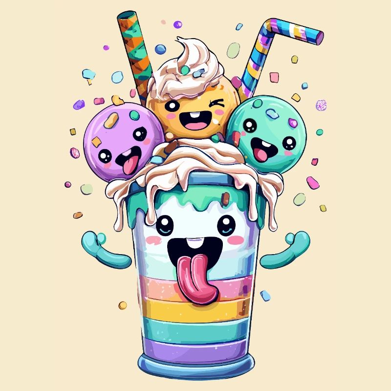 Regenbogen-Smoothie Party