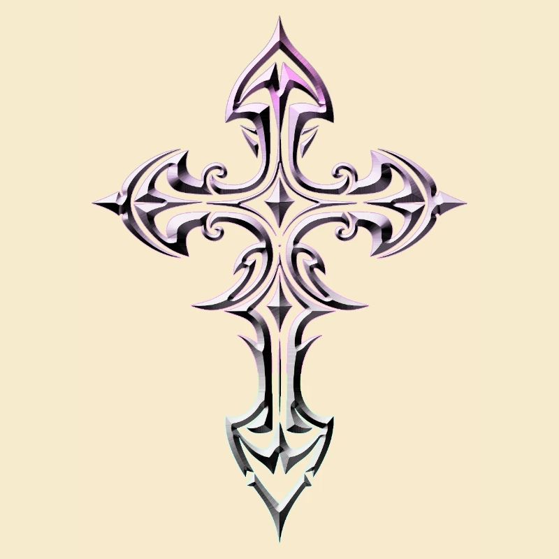 Lavish Celtic Gothic Cross