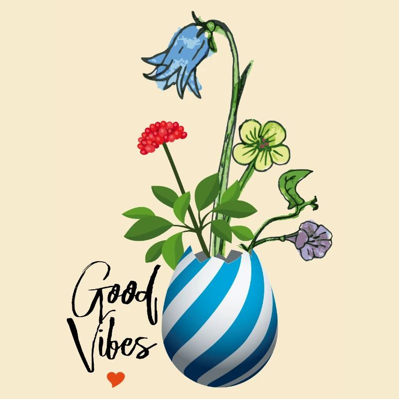 Vase mit Wildblumen