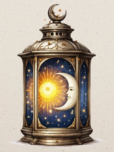 Sonnenmond-Laterne