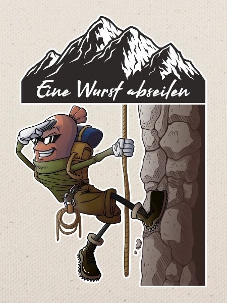 Eine Wurst abseilen