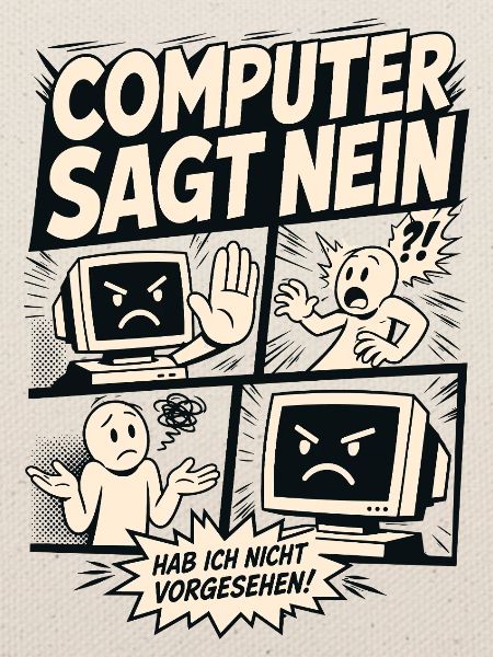 Computer sagt nein Comic Design
