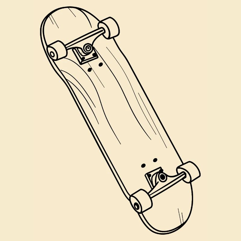 Skateboard Drawing