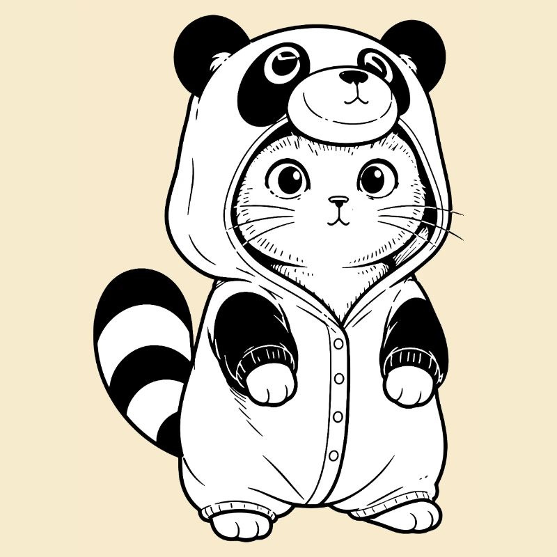 Sweat à capuche câlin Panda