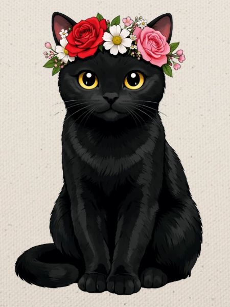 Schwarze Katze 