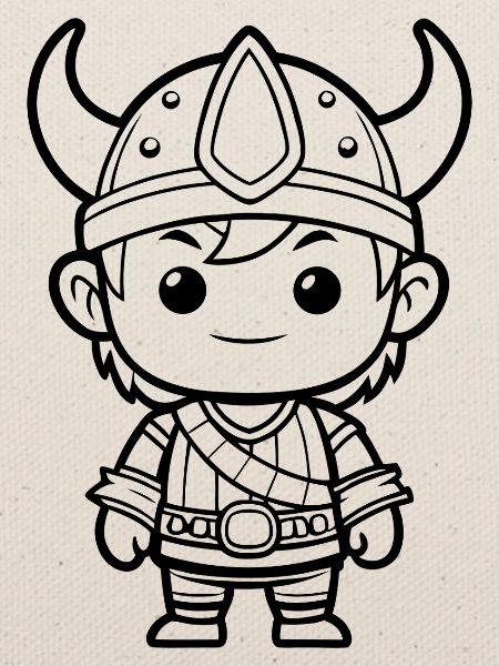 Niedlicher Wikinger