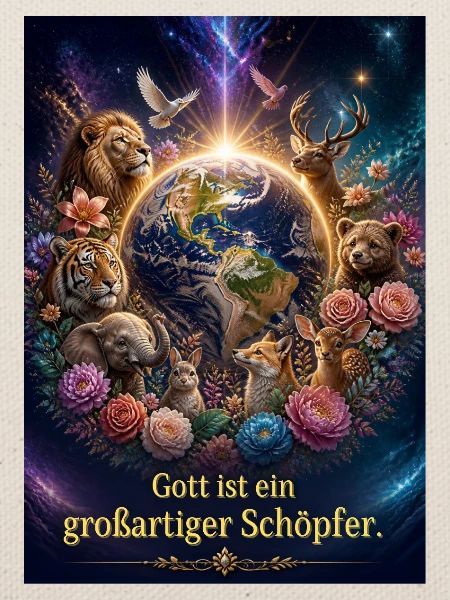 Gott ist ein großartiger Schöpfer