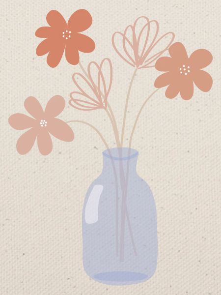 Blumen in Vase