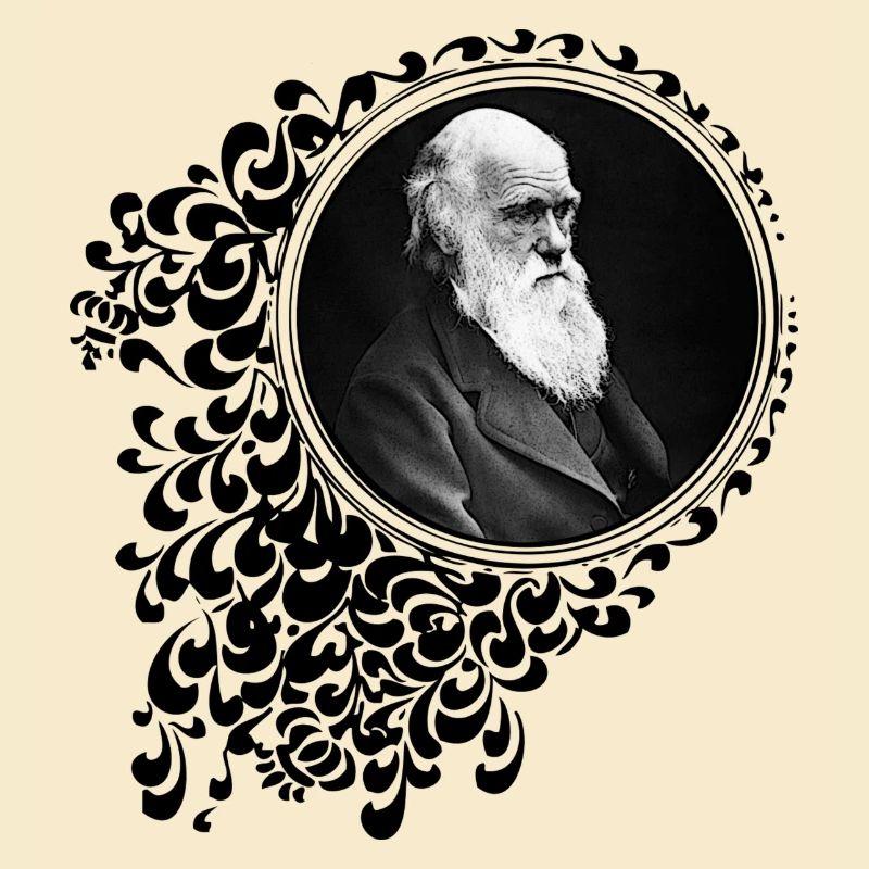 Charles Darwin Dekorativ