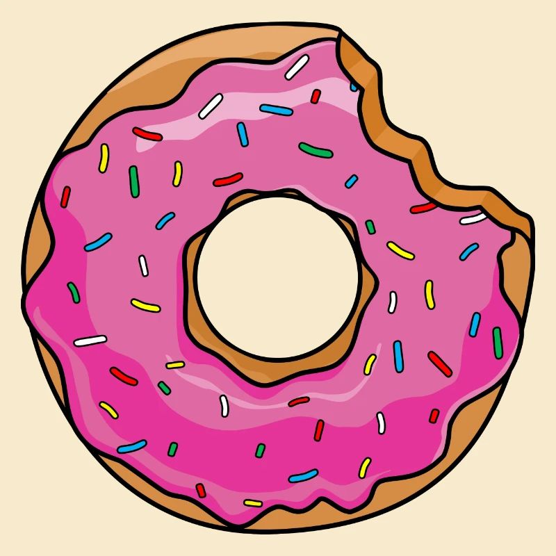Donut mit Biss