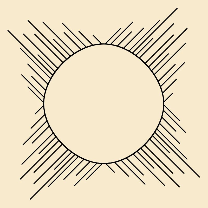 circle frame ring stripe lines around border c