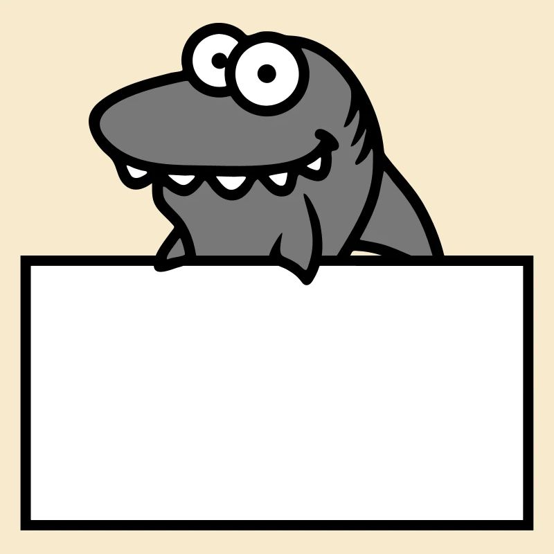 hai shield funny frame wall show comic cartoo