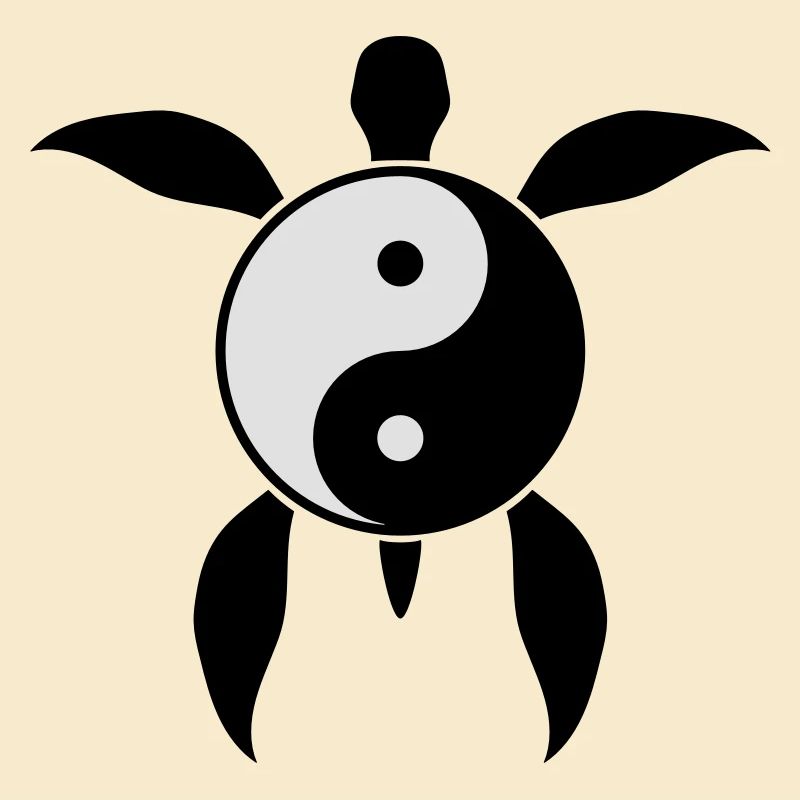 yin yang balance sign icon pattern tattoo underwat