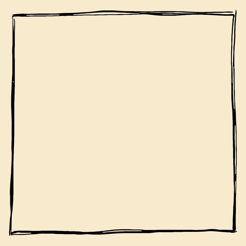 Ink Drawn Square Frame (1c)