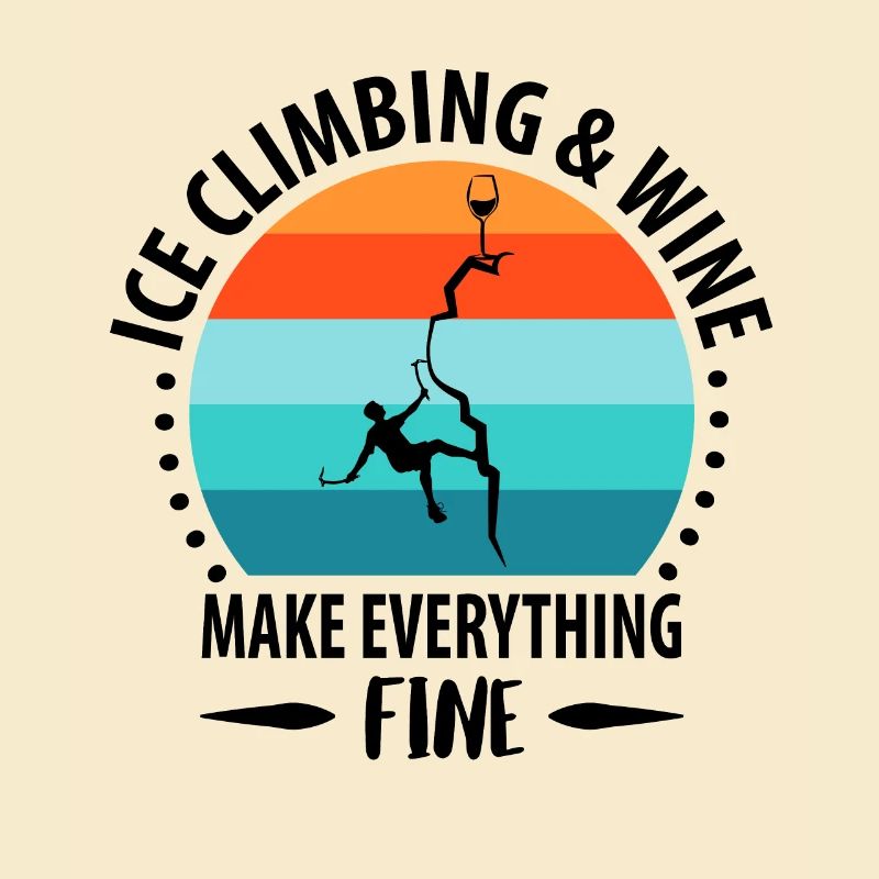 Eisklettern Eiskletterer Eispickel Bergsteigen